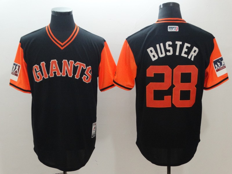 2018 Men San Francisco Giants #28 Buster black New Rush Limited MLB Jerseys->houston astros->MLB Jersey